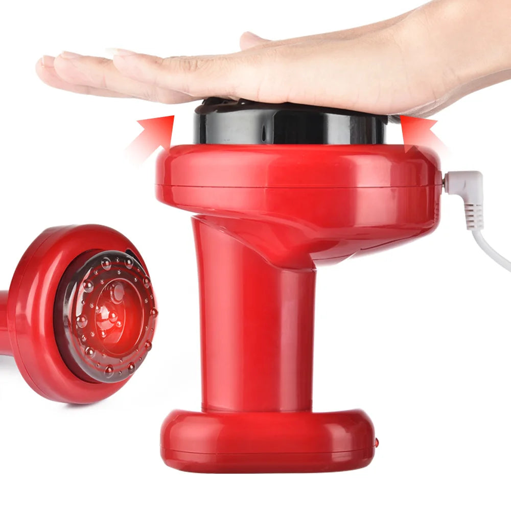 Body Scraping Massage Smart Electric Vacuum Cupping Heating Suction Cup Device Back Neck Arm Massger Anti-cellulite Fat Infrared