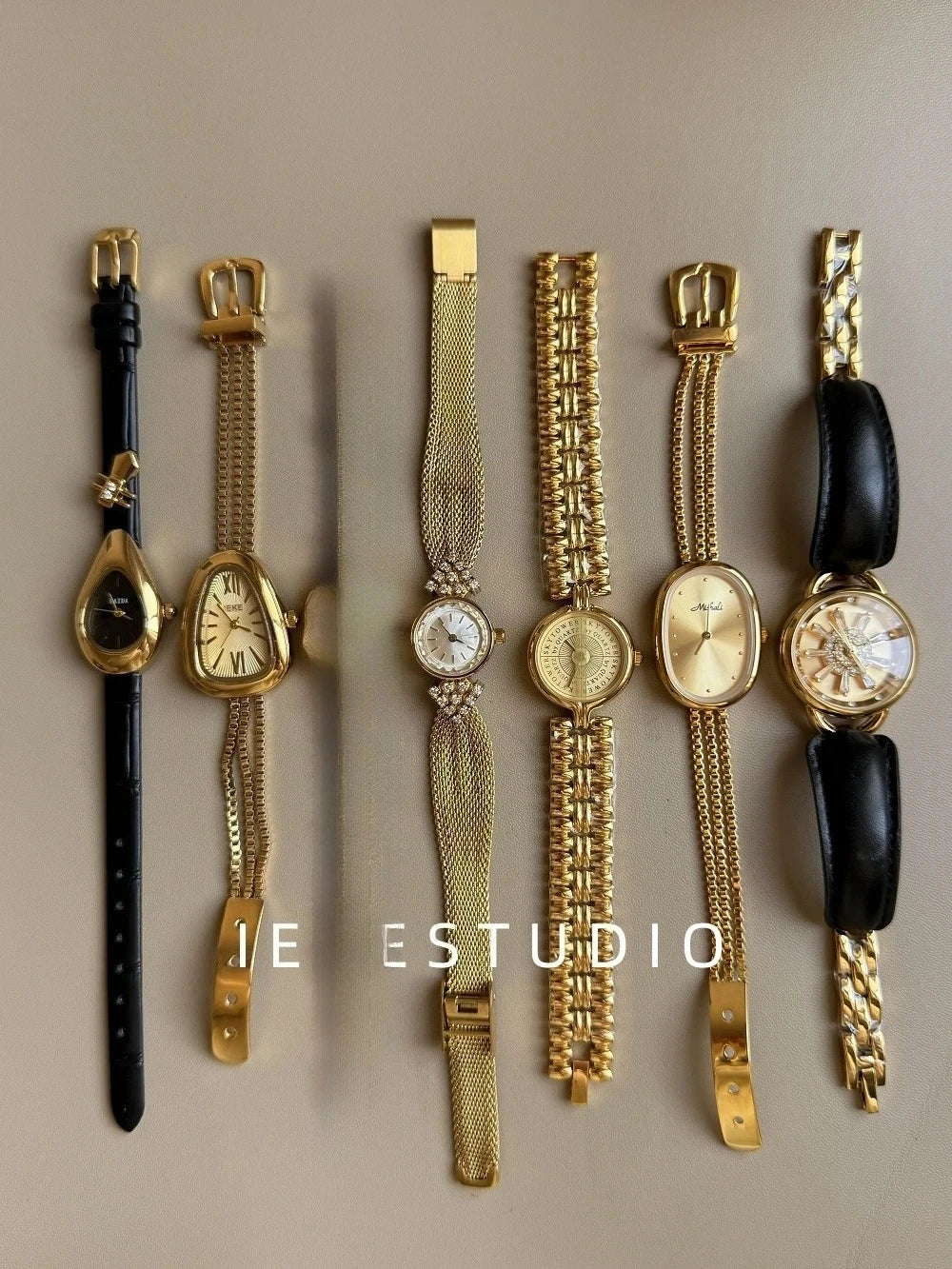 Gold Vintage Style Women'S Watch, Sophisticated And Stylish Design, Trendy Quartz Watch, Women'S Fashion Watch, Watch Accessory.