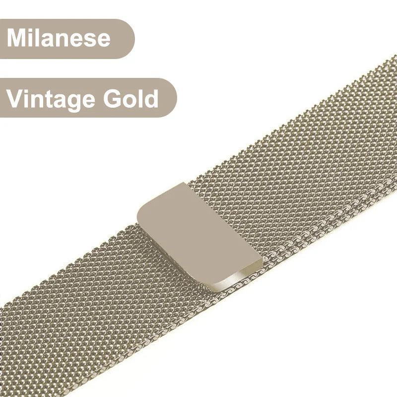 Metal Strap For Samsung Galaxy Watch 4 5 6 Active 2 40mm 44mm Band Watch 3 4 Classic Milanese Magnetic Loop Replacement Bracelet