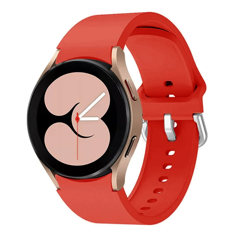 No Gap Silicone Strap For Samsung Galaxy Watch 6/4 Classic 47mm/43mm 5 Pro 45mm Bracelet Band For Galaxy Watch 7/6/5/4 40mm 42mm