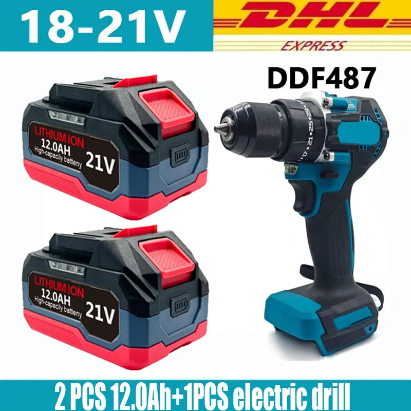 18V 21V 6.0 9.0 12.0Ah Rechargeable Lithium Battery For Makita 18v Power Tools Cordless Wrench Saw Drill Grinder Screwdriver .