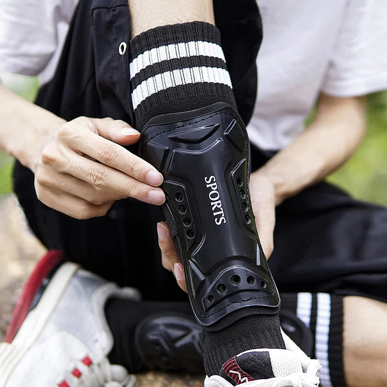 1Pair Soccer Training Crashproof Calf Protectior Leg Sleeves Children Teens Football Protege Tibia Safety Shin Guards