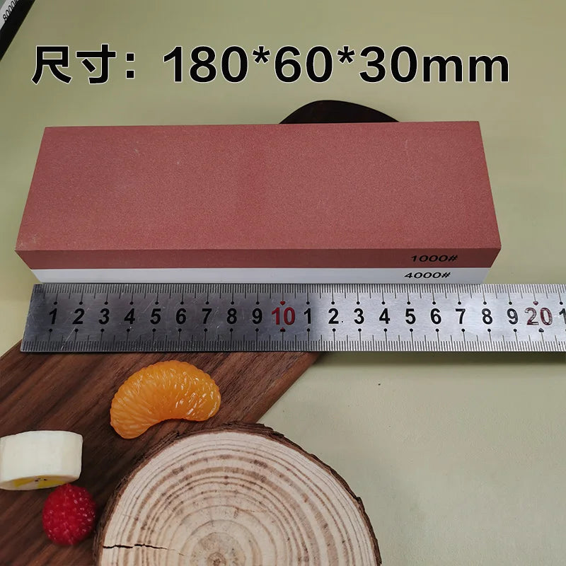 Professional Knife Sharpening Stone Kit 400/1000 3000/8000 Grit Non-slip Bamboo Base Double-side Knife Whetstone Angle Guide