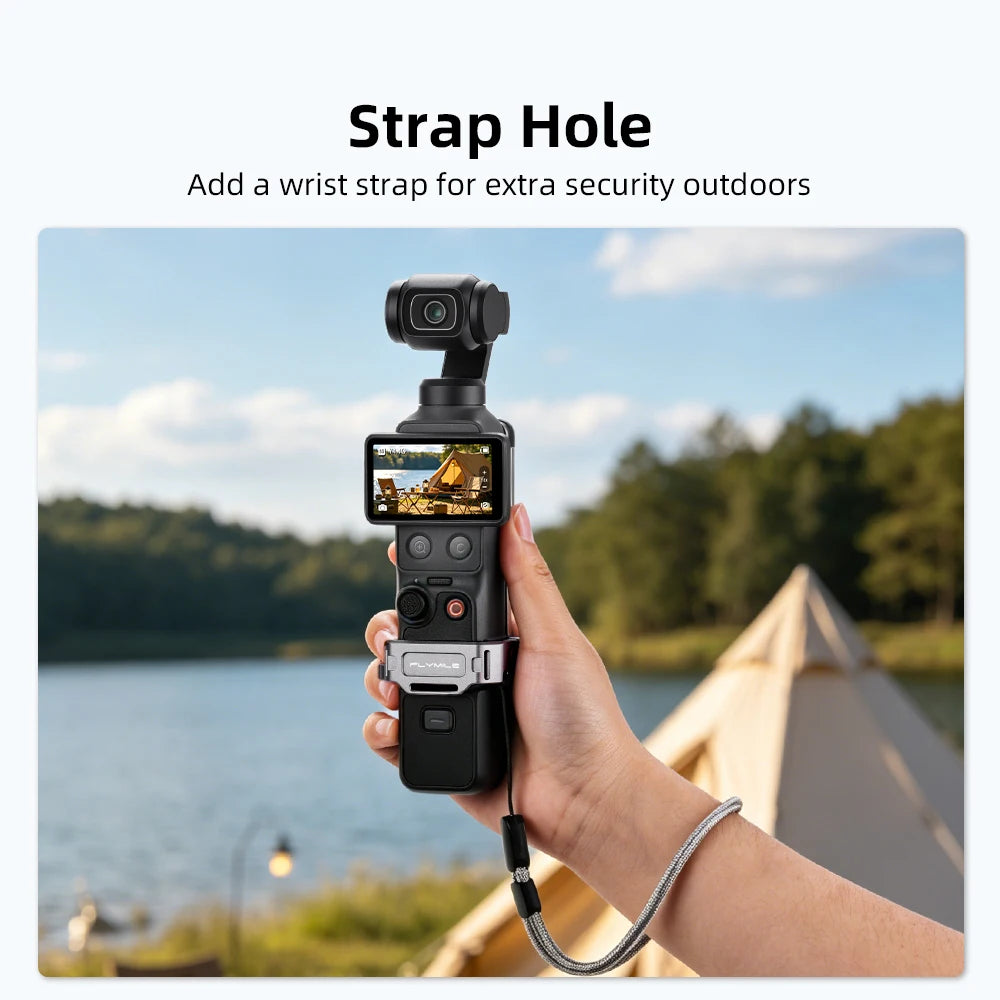 Flymile Magnetic Metal Tripod for DJI Osmo Pocket 4/4P/3 Magnetic Foldable Selfie Stick Mantis Hook Stand for Desktop Video