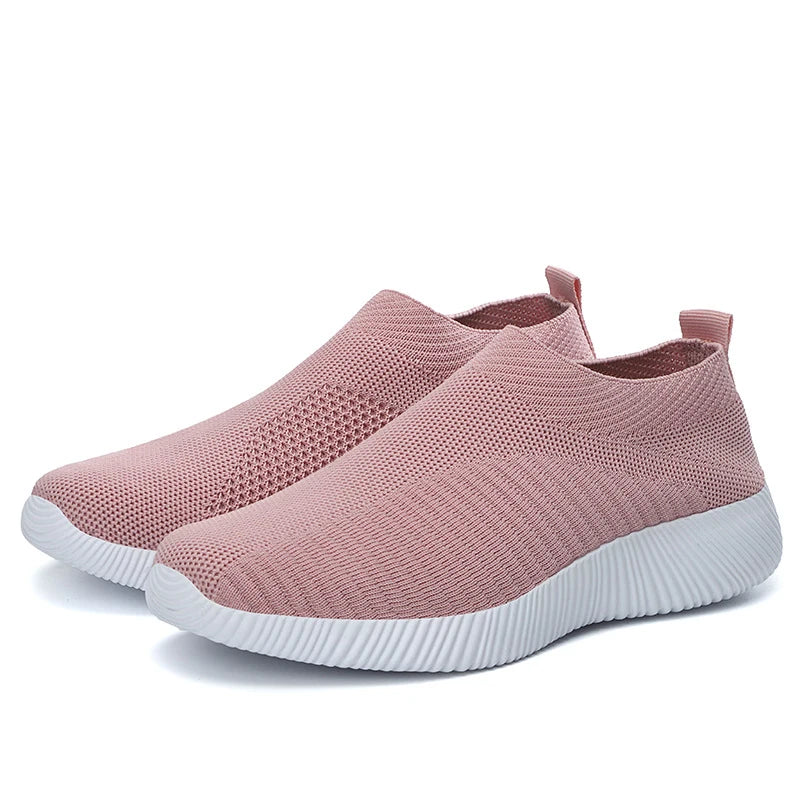 2024 New Fashion Sneakers For Women Casual Shoes Comfortable Soft Sneakers Women Slip On Sock Shoes For Women Ladies Flat Shoes