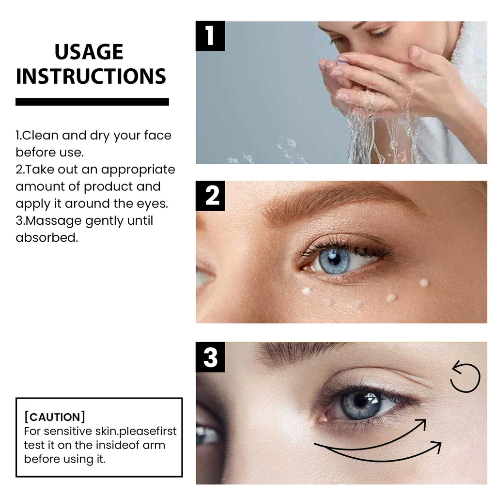 Instant Firming Eye Cream Firming Skin Around Eyes Reduce Dark Circles Eye Bags Moisturizing Eye Massage Cream Skin Care 15ml