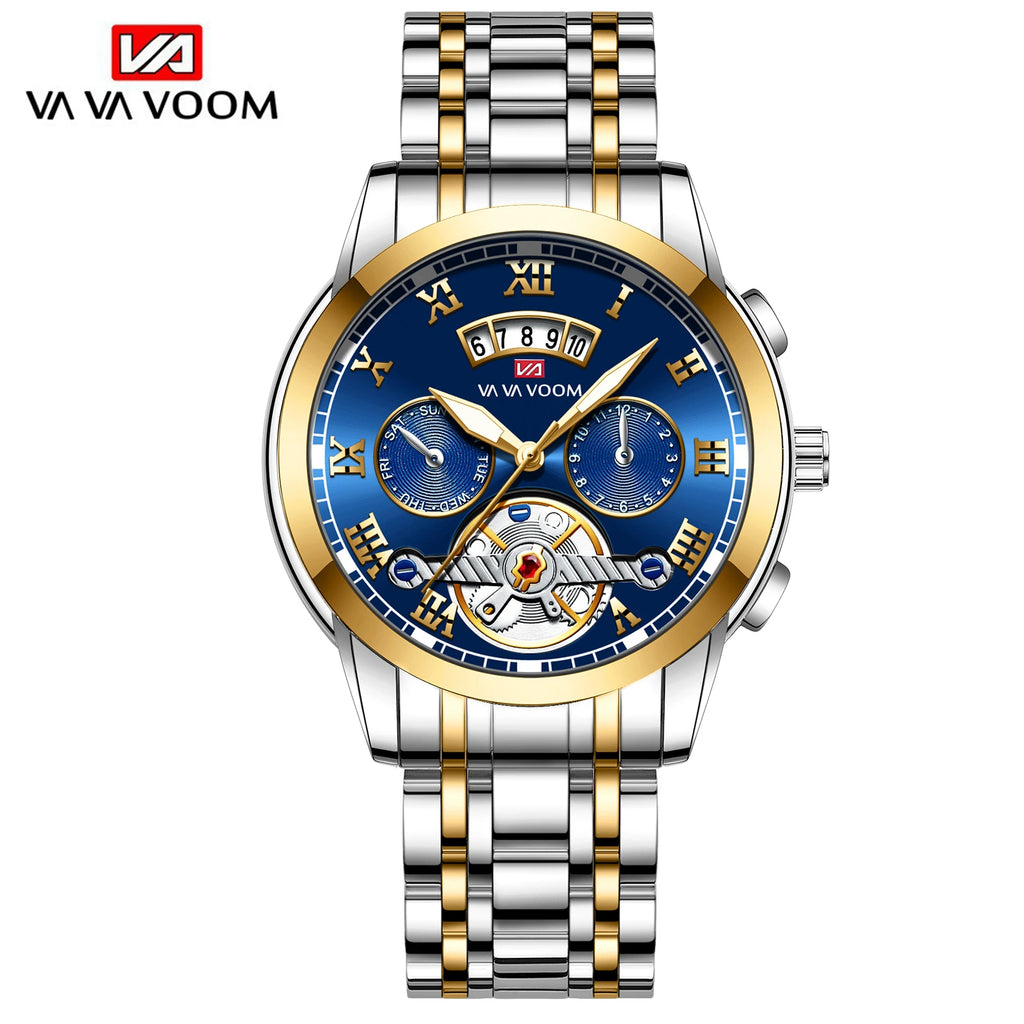 Relogio Masculino Top Brand Mens Luxury Watch Stainless Steel Luminescence Clock Casual Chic 3Bar Waterproof Outdoor Sport Watch