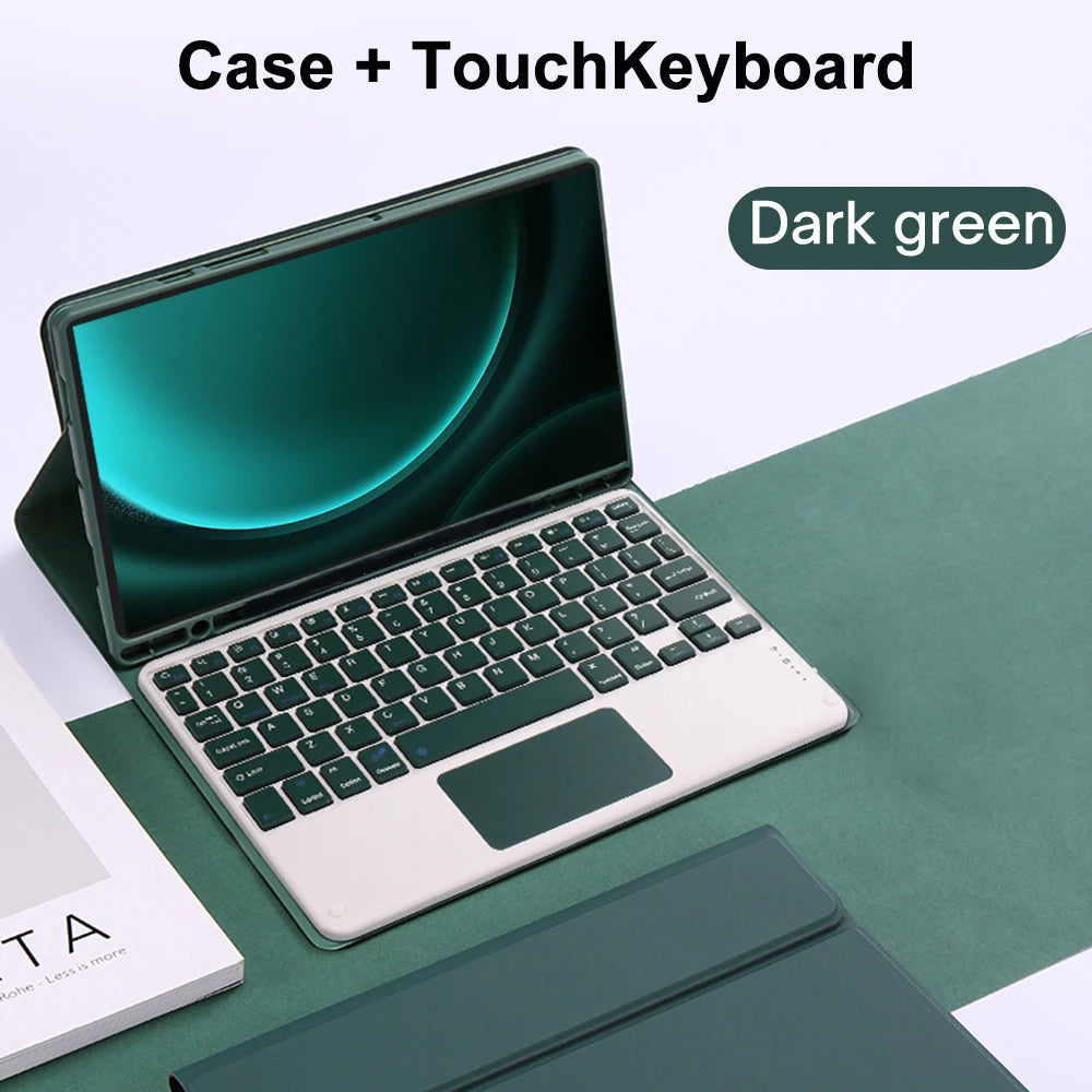 Case for Samsung Galaxy Tab S9 FE 10.9inch Detachable Bluetooth Keyboard Case For Samsung Tab S9 FE 10.9inch SM-X510/X516B