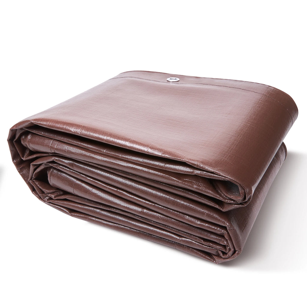 SucceBuy Heavy Duty Tarp Waterproof Tear Proof Poly Plastic Tarps Cover Multi-Purpose Outdoor Tarpaulin with Grommets for Truck