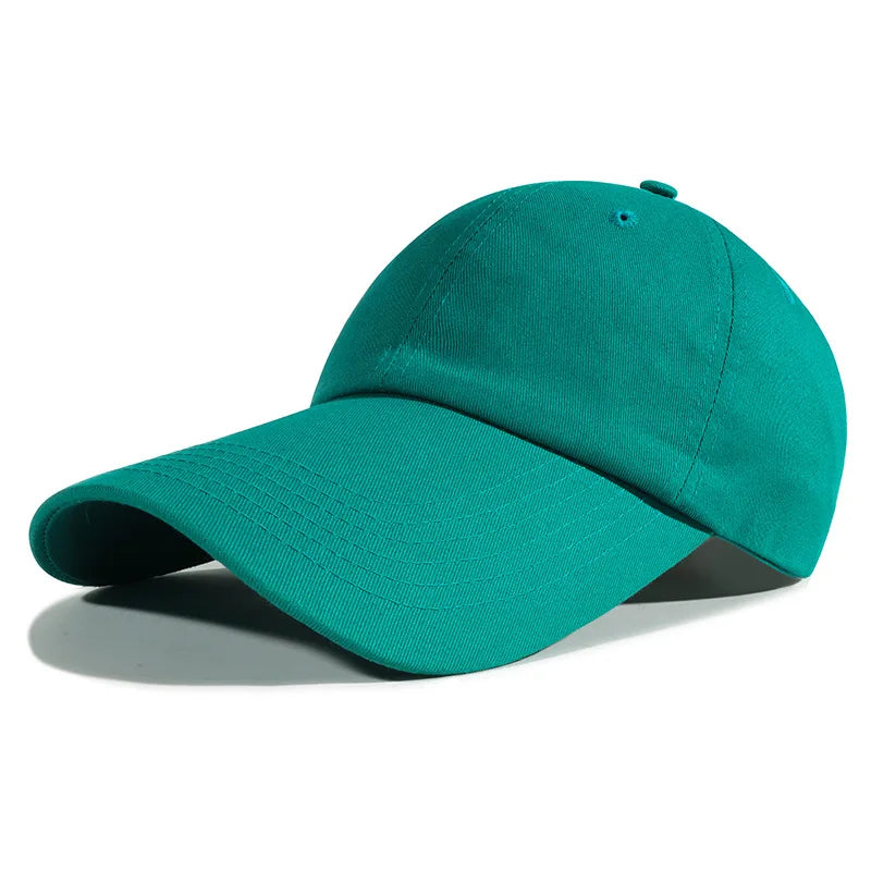Ajustable Extra Long Bill Brim Baseball Cap Men Women 100% Cotton Visor Hat