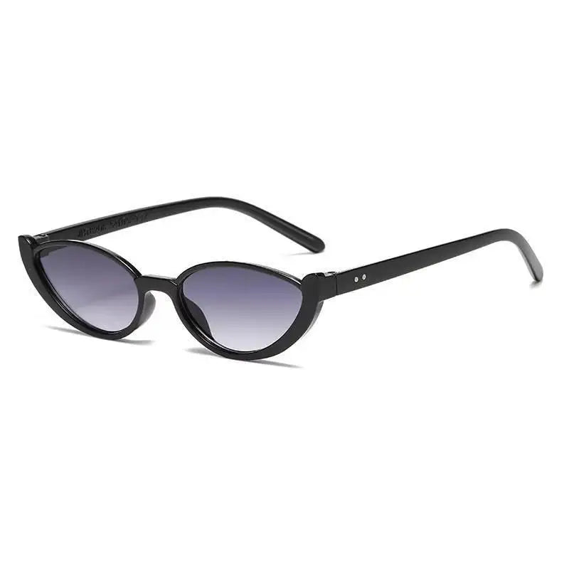 Vintage Small Cat Eye Sunglasses for Women Trendy Half-frame Sun Glasses UV400 Fashion Shades Eyewear Summer Anti UV Sunglasses