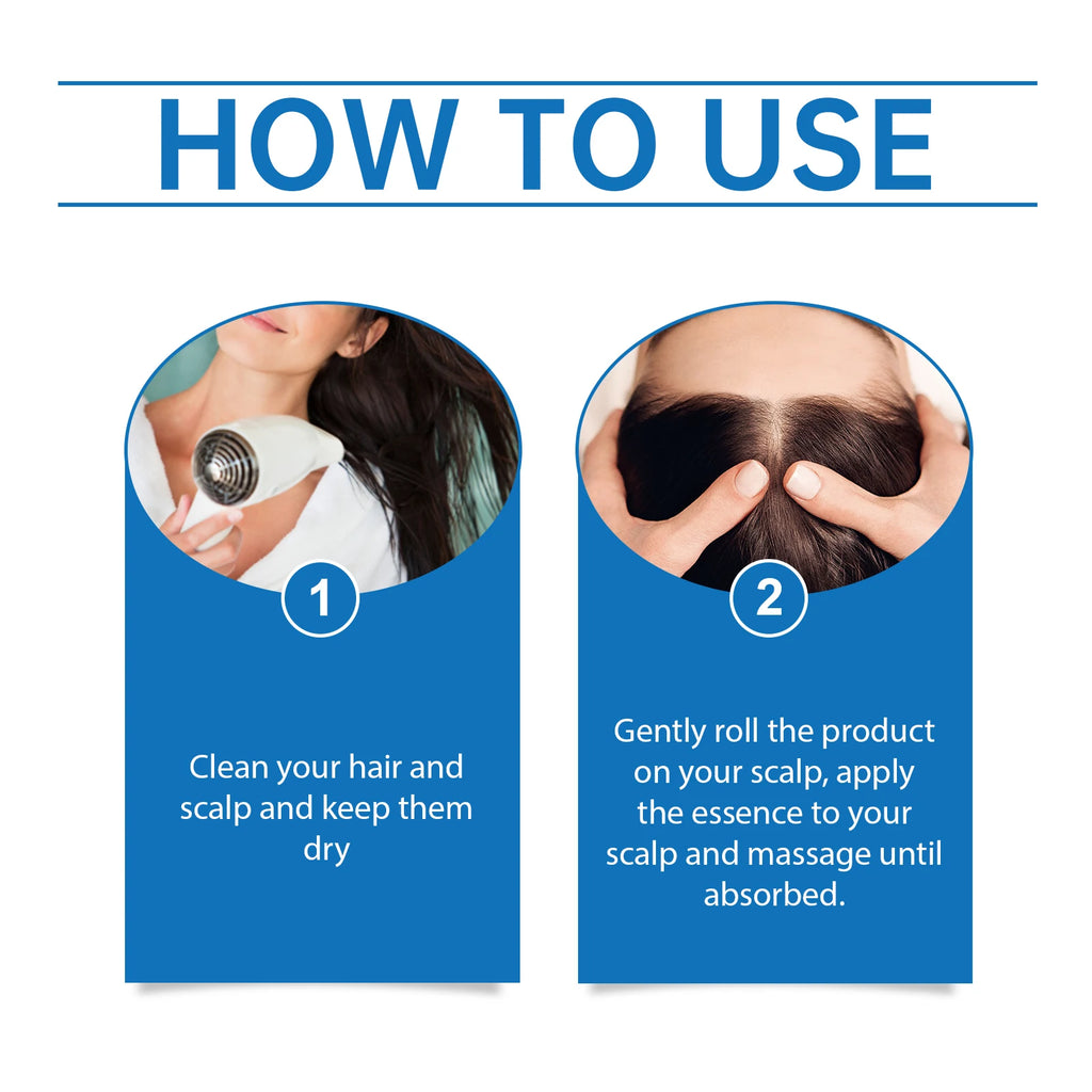 Rosemary Scalp Massager Roll-On Serum Repairing Damaged Dry Scalp Hydrate Anti Hair Loss Strengthen Hair Roots Smooth Hair Care