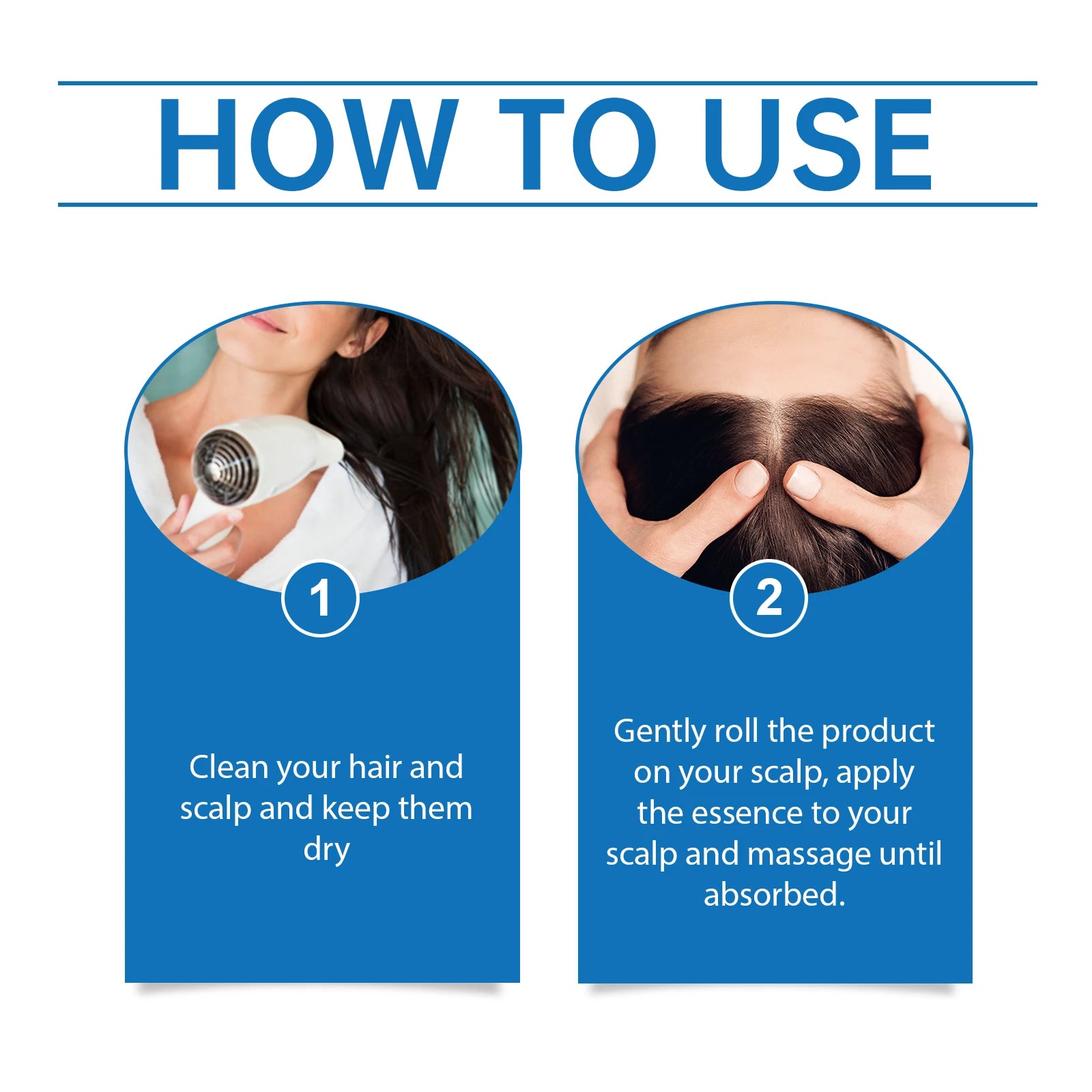 Rosemary Scalp Massager Roll-On Serum Repairing Damaged Dry Scalp Hydrate Anti Hair Loss Strengthen Hair Roots Smooth Hair Care