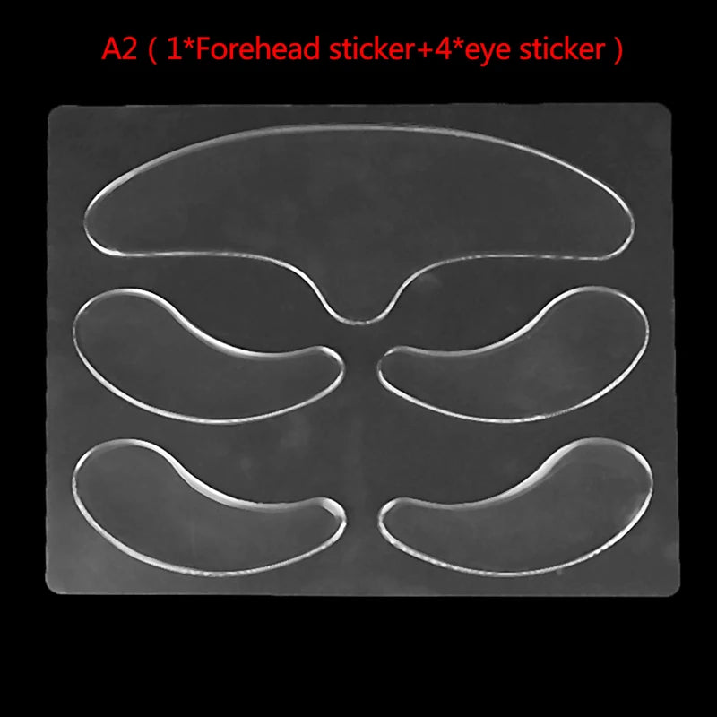Reusable Silicone Anti-wrinkle Face Forehead Cheek Chin Sticker Anti Aging Facial Skin Lifting Patches Wrinkle Remover Strips
