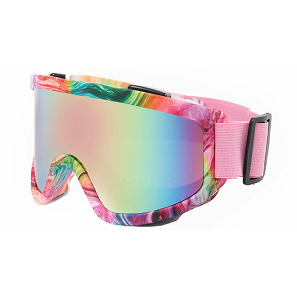 Large Frame Ski Goggles Colorful Anti-Glare Lenses for Snowboarding Skiing Outdoor Winter Sports