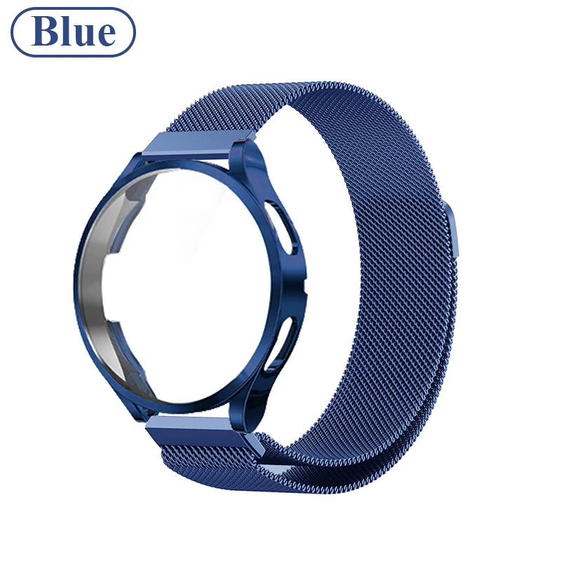 Metal Strap For Samsung Galaxy Watch 4 5 6 Active 2 40mm 44mm Band Watch 3 4 Classic Milanese Magnetic Loop Replacement Bracelet