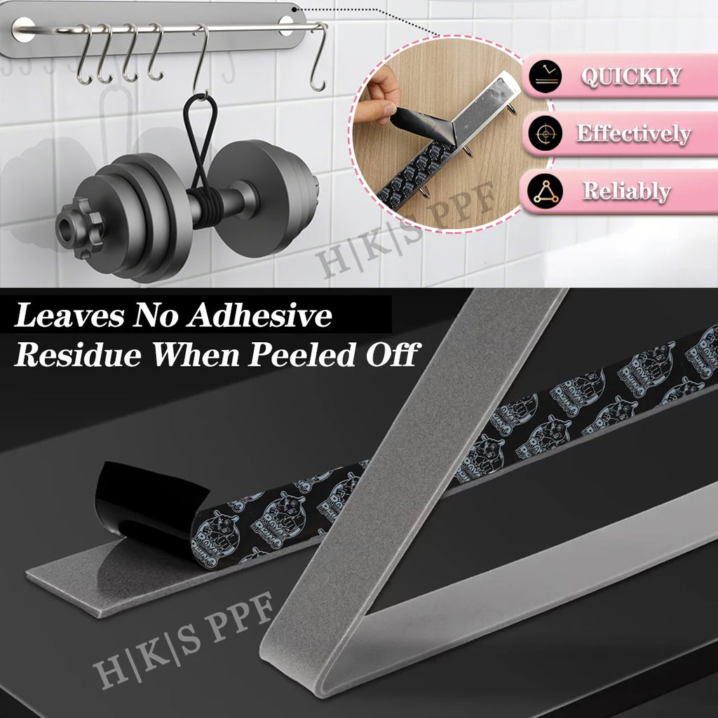 Strong double-sided tape high viscosity fixed high temperature resistant waterproof traceless adhesive fixing car home offices
