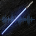 2 in 1 Telescopic Glow Light Sword 7 Color Changing Flashing Stick with Battle Sound Cosplay Party Prop Interactive Play Toy