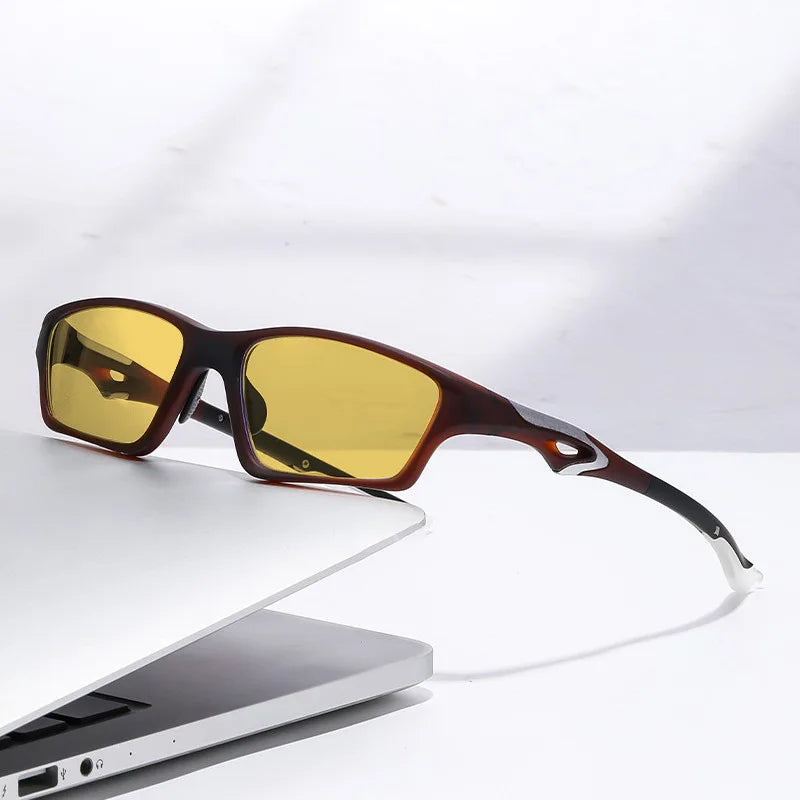 High Quality Night Vision Polarized Sunglasses Men Women Sports Riding Glasses TR90 Cycling Eyewear UV400 Goggle