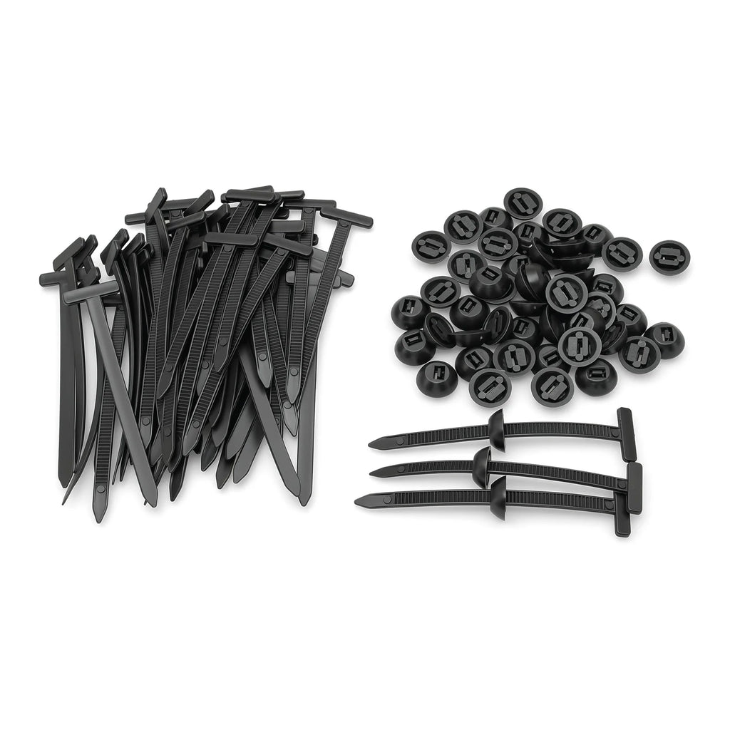 Nylon Universal Cable Tie Buckle Heavy Duty Self-Locking Nylon Zip Ties with Button Fixion Tools for Car Repair Cable Ties Tool