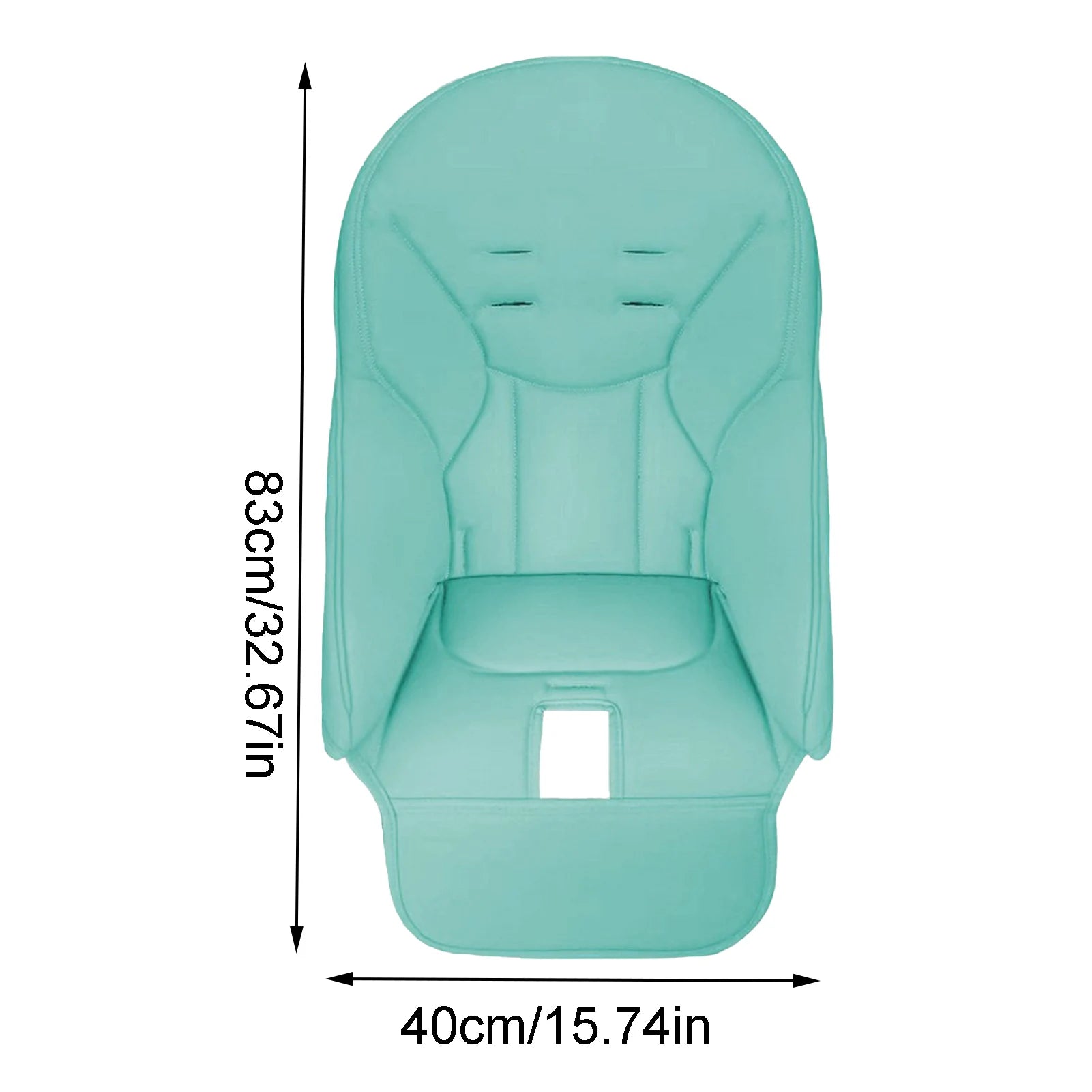 Portable Dining Chair Cover Baby PU Leather Dining Chair Pad Soft Multifunctional Seat Cover With Padding For Kids Children