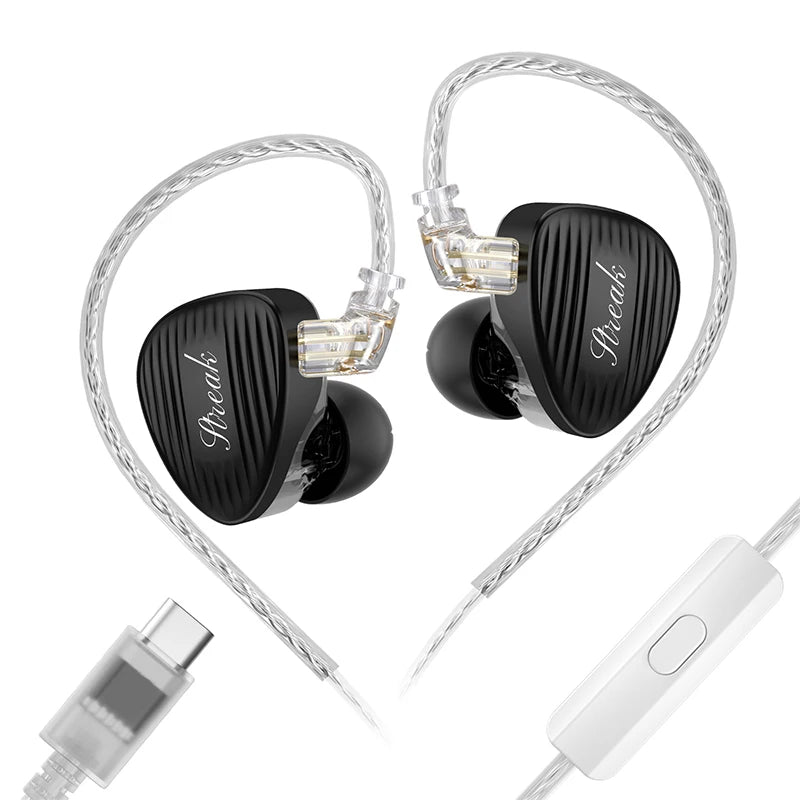 GK Streak Hi-Fi In-Ear Monitors KUN  Dynamic + Micro Planar Dual-Driver Earphones with Detachable Cable GK-KUNTEN Upgraded