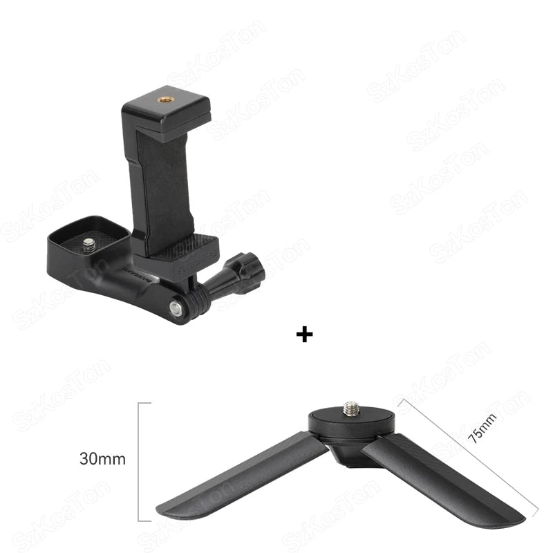 Sunnylife Front Phone Holder Clip Handheld Shooting Expansion Adapter For DJI Osmo Pocket 3 Pocket 4 Bracket Camera Accessories