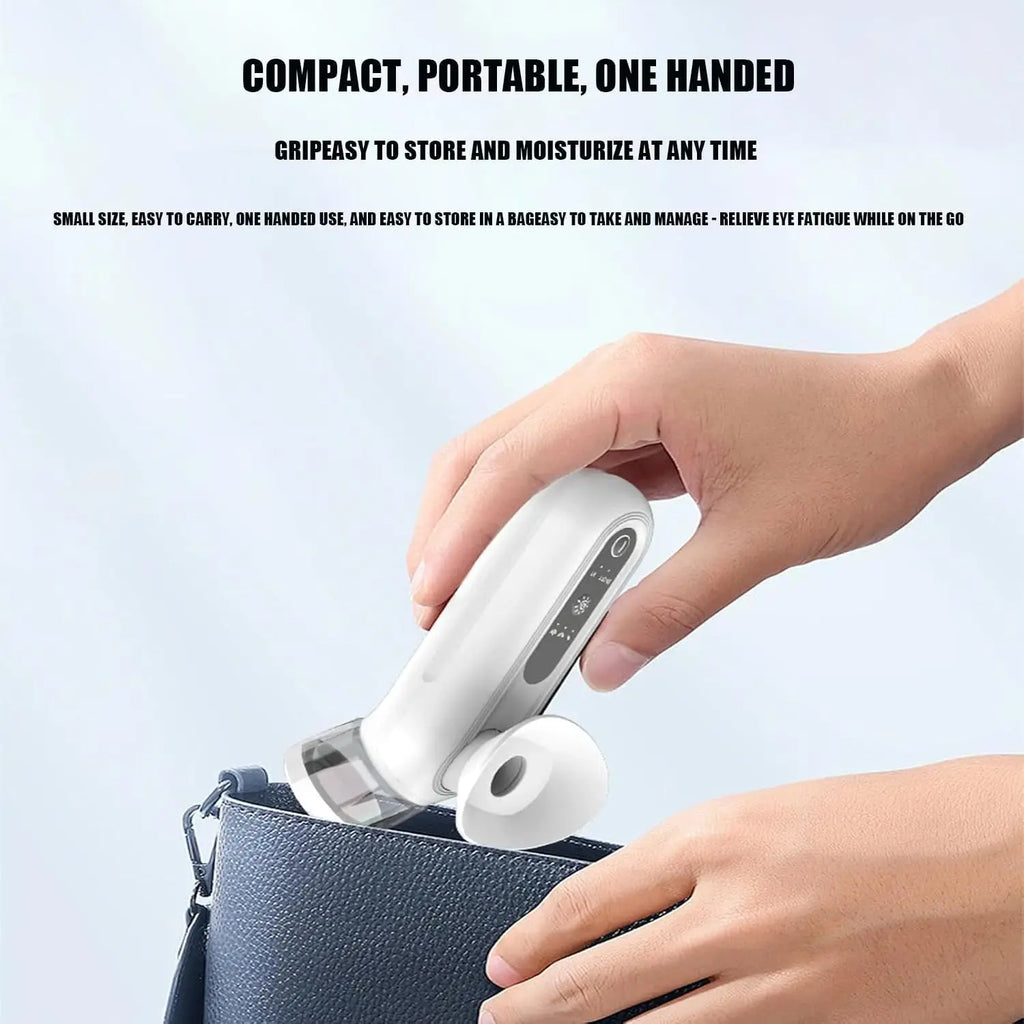Electric Eye Massager with Nano Steam Moisturizing Spray Eye Massage Device for Dry Eye Eyes Massage Humidifier for Eye Care