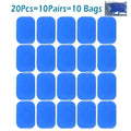 8 Modes ABS Stimulator Abdominal Massager Muscle Stimulator Fitness EMS Device Trainer 19 Gear Adjustment Electrode Stickers Pad
