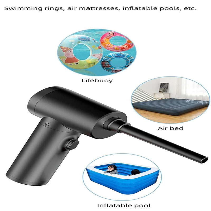 Electric Wireless Air Duster Compressed Air Blower Gun 51000RPM Type-C Air Duster For Computer Keyboard PC Clean Gadget Blower