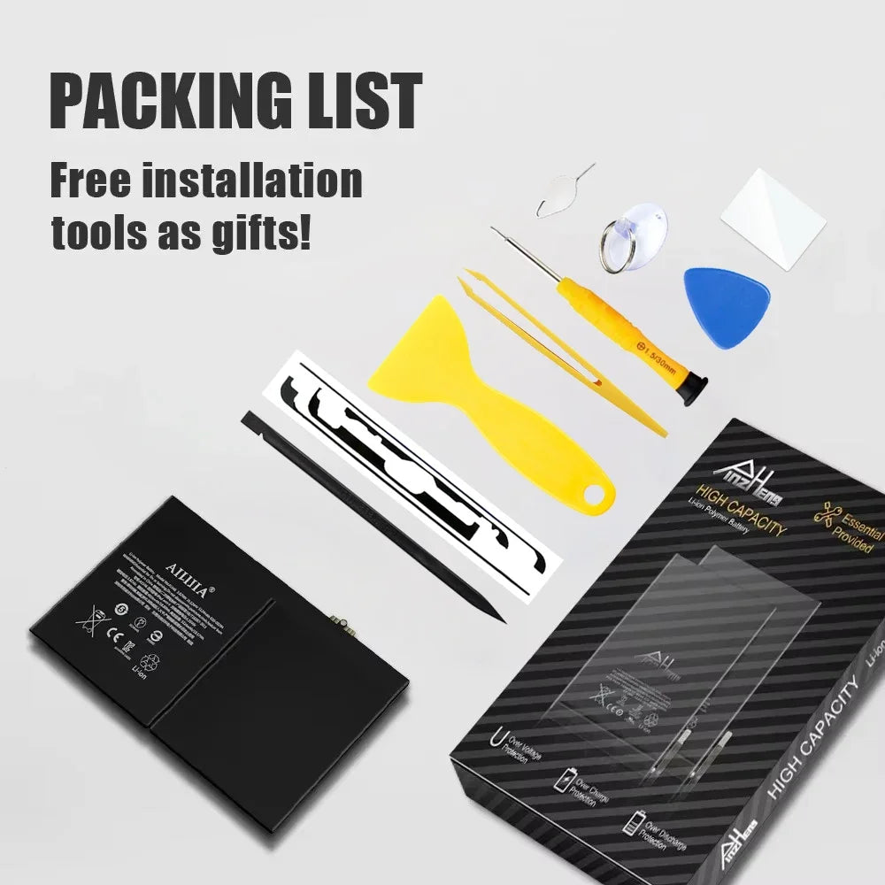 PINZHENG Tablet Battery For iPad 5 6 Air A1474 A1475 A1893 For iPad Air 2 A1566 10.2 Mini 2 3 4 5 Pro 9.7 10.5 11 12.9 Battery