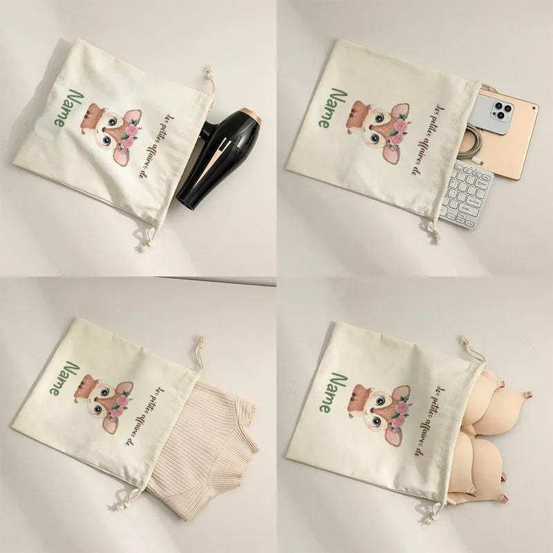 Customizable Hair Dryer Drawstring Travel Pouch, Perfect for Organizing Hair Tools, Jewelry, And Other Supplies for Women Gifts