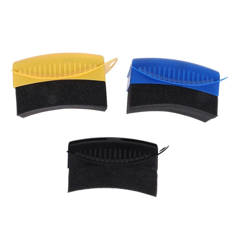 Car Wheel Sponge Brushes (W/ or W/O Lid)-Tire Contour Cleaner&Dressing Applicators, Waxing Polishing Pads Detailing Accessories