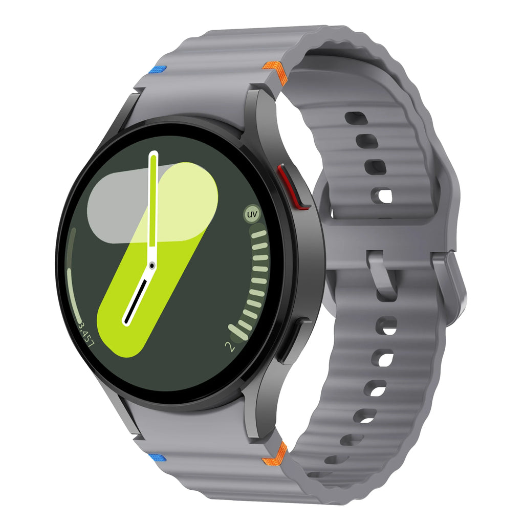Original Silicone Band for Samsung Galaxy Watch 7 6 5 4 44mm 40mm 5Pro 45mm Bracelet for Galaxy Watch 4 6Classic 43mm 47mm Strap