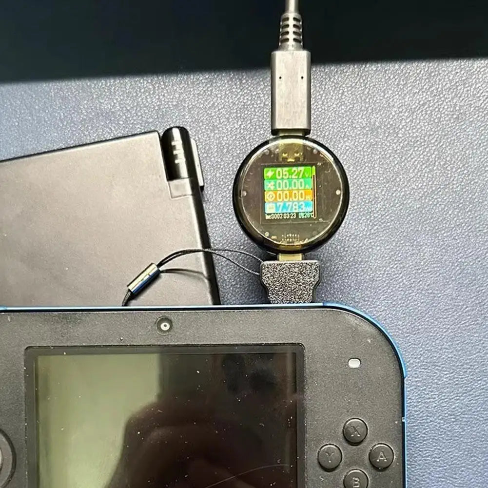 Charge Converter For Ndsi/2ds/3ds Converter Type C Charging Cable Adapter Support C To C  A To C With Lanyard Holes Easy Use