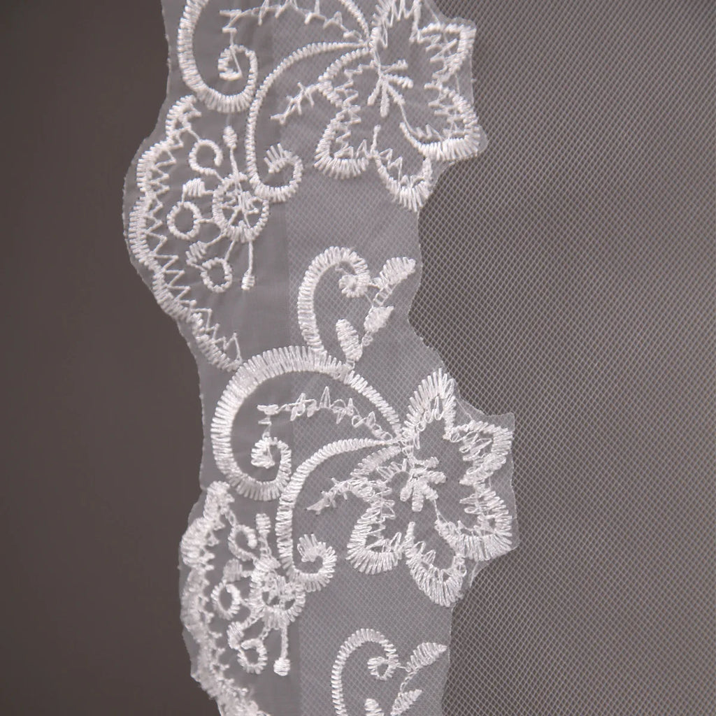 Short Simple Wedding Veil Tulle Two Layer With Comb White Ivory Bridal Veil for Bride for Marriage Wedding Accessories
