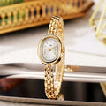 Fashion Women Watches Simple Oval Dial Bracelet Quartz Watches Student Luxury Gift Wristwatches Dropshipping Relojes Para Mujer