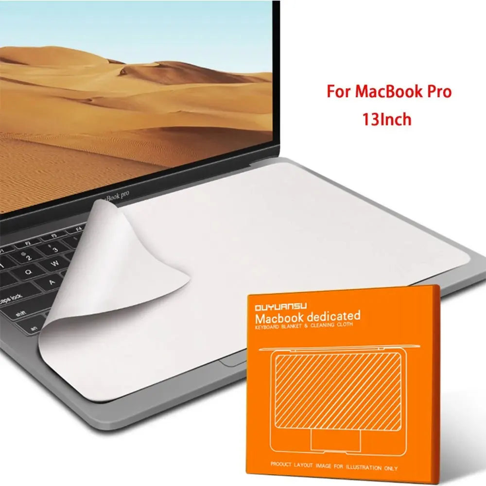 Notebook Palm Keyboard Blanket Cover Microfiber Dustproof Protective Film Laptop Screen Cleaning Cloth MacBook Pro 13/15/16 Inch