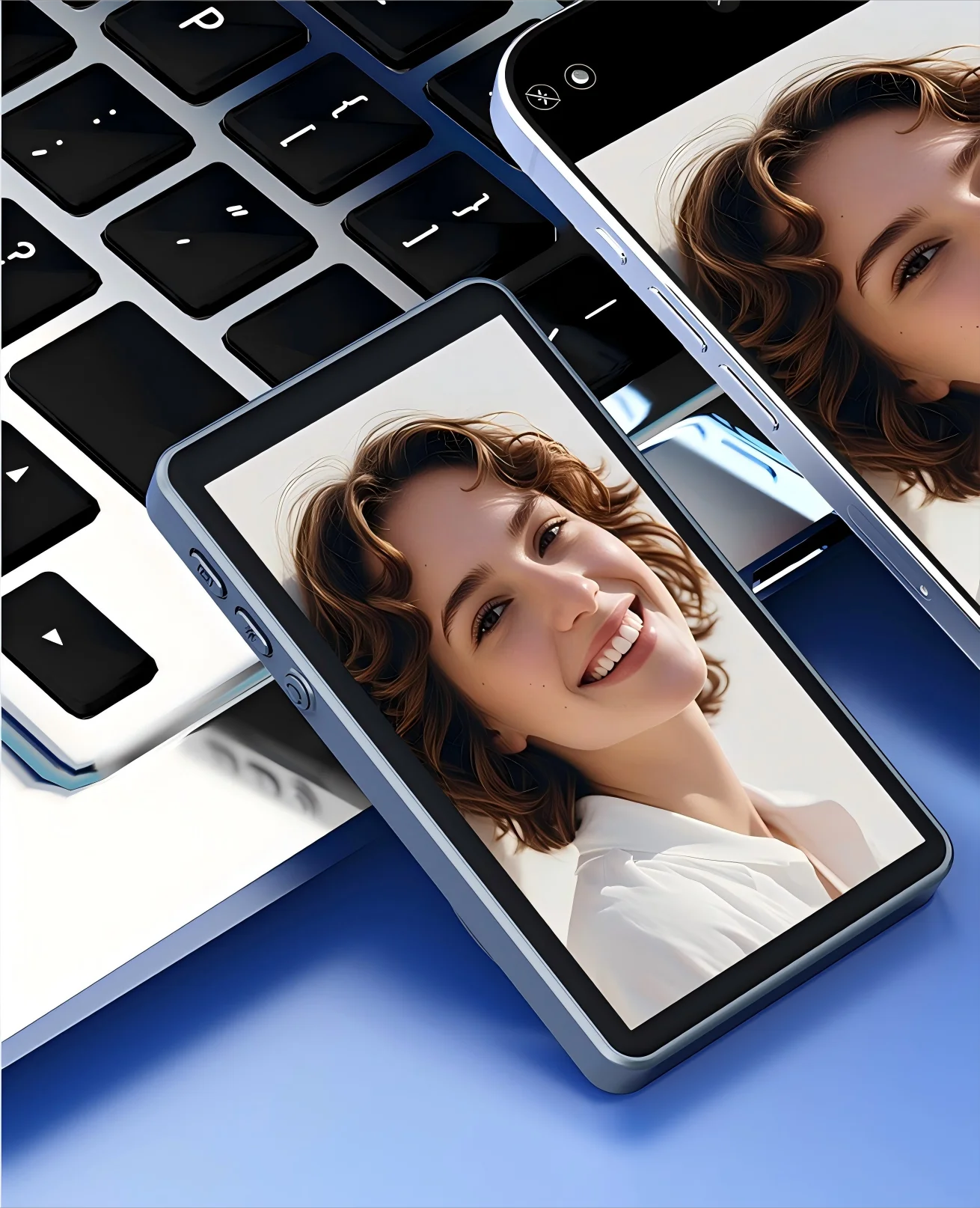 Magnetic Phone Monitor - Real-Time Selfie/Rear Cam - 4K Streaming Assistant - Wide Angle - Fits Most Phones