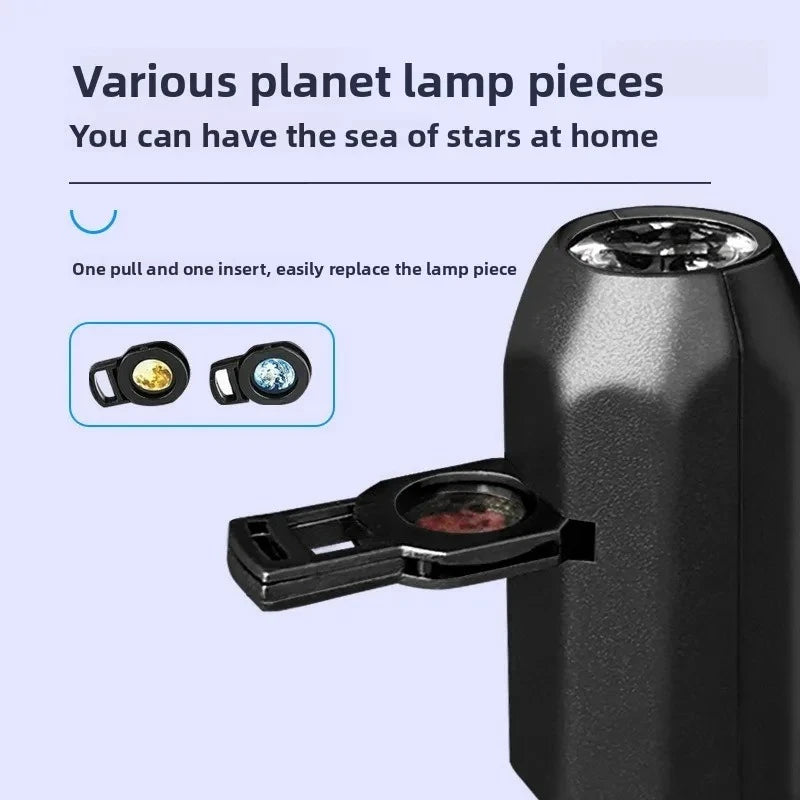 1 lamp 6 planet slidesCreative Moonlight LED Projector Nightlight Dimmable Projection Night Light Ideal Bedroom Home Decoration