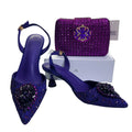 Women's Clutch Bag and Shoes Fairy Diamond High Heels Stylish Dress Shoes Pointed Toe Stiletto Heels Elegant Party Wedding Shoes