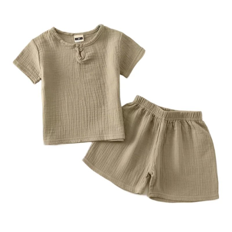 Kids Dinosaur Clothes Sets Cotton Outfits 2Pcs Infant Baby Boys Girls Clothing Newborn Top T-Shirt+Shorts 0-6Years Children Suit