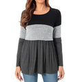 Maternity Nursing T Shirt Pregnant Womens Long Sleeve Patchwork Nursed Tops Blouse For Breastfeeding Pregnancy Clothes Pullover