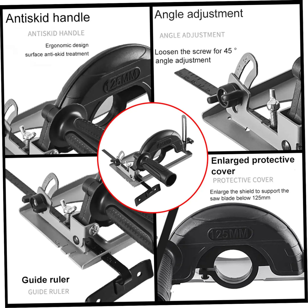 The New Angle Grinder Stand 45°Adjustable Angle Grinder to Cutting Machine Bracket Dust Free Angle Grinder Machine Base Stand