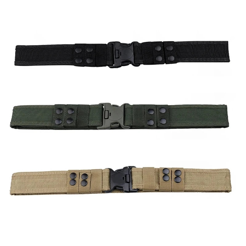 1pc Men's Belt Outdoor Tactical Belt Oxford Cloth Belt Mountaineering Belt Nylon Wide Waist Belt Work Belt Neutral Belts 2024New