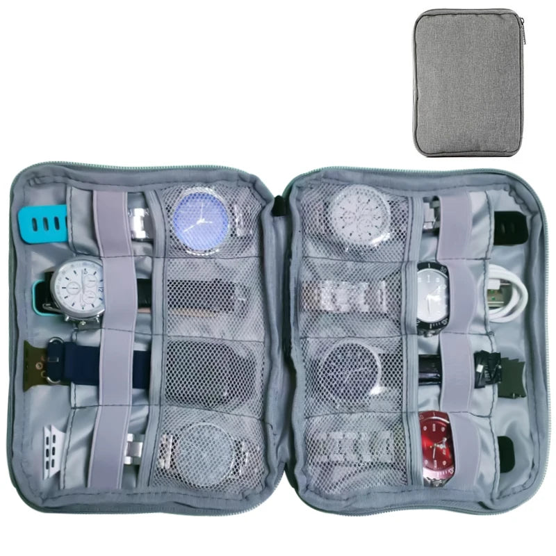 Waterproof Portable Box watch Holder Organizer Storage for Men Women smart watch boxes for Apple watch strap storage box watches