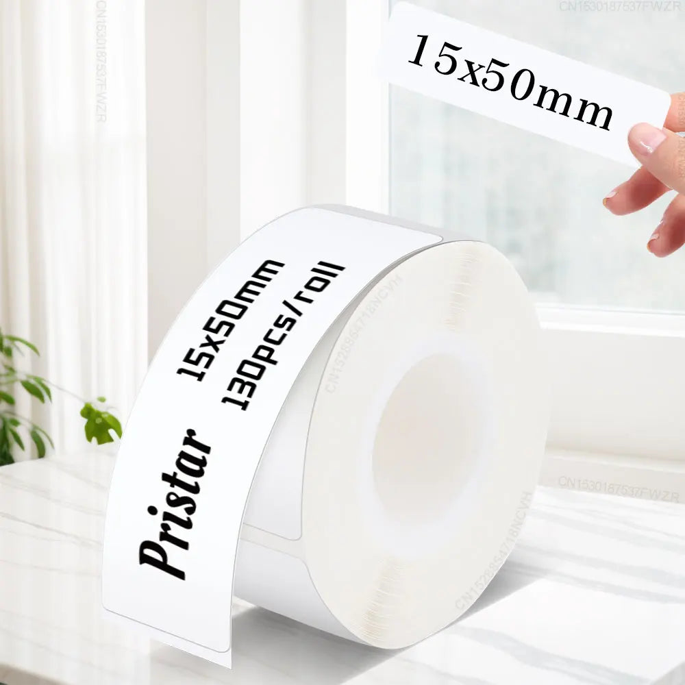 1PK P15 Transparent Label Tape 14mmx30mm Clear Waterproof Self Adhesive Label Sticker Paper for Marklife P15 P12 Label Maker