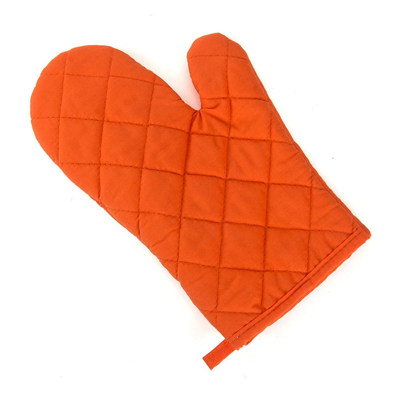 1Pcs Oven Mitts Heat Resistant Microwave Oven Glove Cotton Linen Baking BBQ Non-slip Oven Mitts Kitchen Cooking Supplies Tools