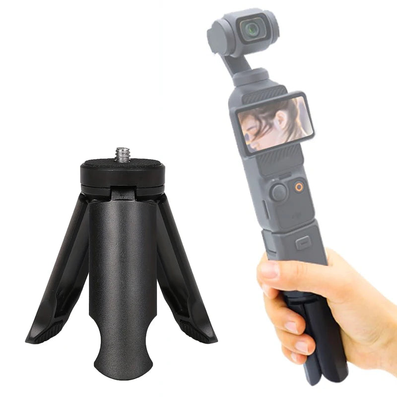 Mini Tripod Stand With 1/4'' Screw For DJI Pocket 3/4 Gopro Camera Video Vlog Grip Fill Light Phone Gimbal Portable Desk Tripod