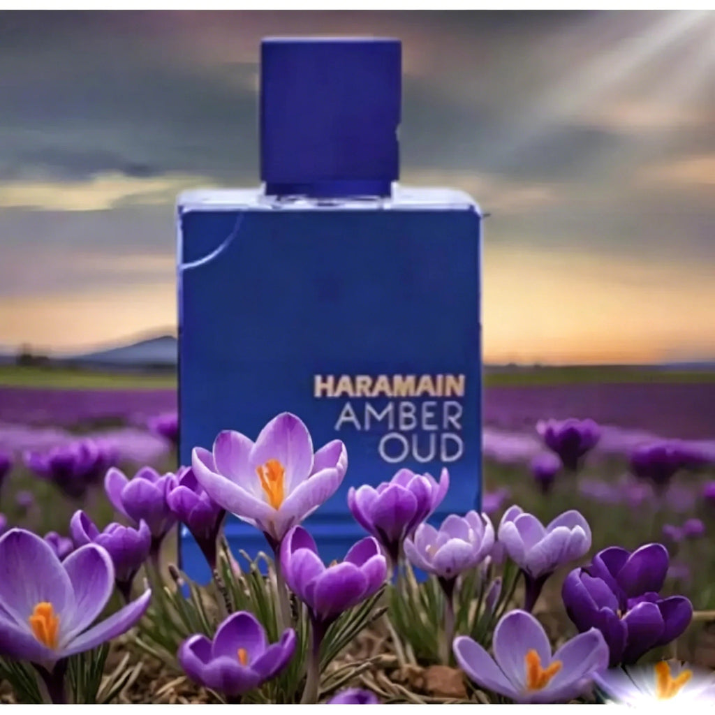 Al Haramain Amber Oud , The deep purple bottle captures the Dubai night sky, with saffron and amber interweaving warmth, ebony and sandalwood blending mysteriously, creating the luxurious and elegant night fragrance of the de